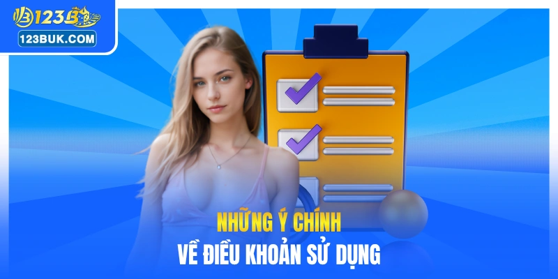 Những ý chính về điều khoản sử dụng